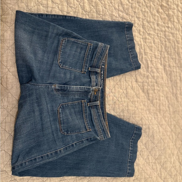 Talbots Navy Flare Jeans - Picture 2 of 8